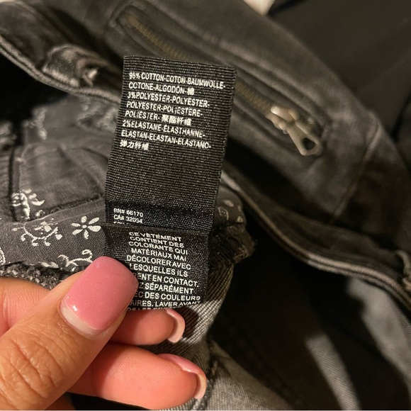 FREE PEOPLE Jet Low Rise Skinny Jeans in Galaxy Black - Picture 8 of 8